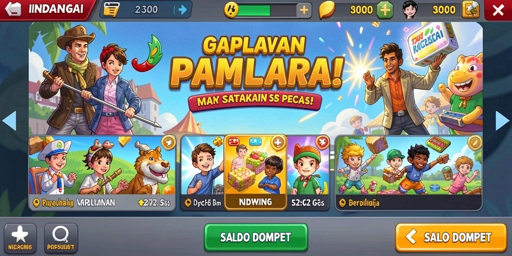 Momen seru saat menyelesaikan level menantang.