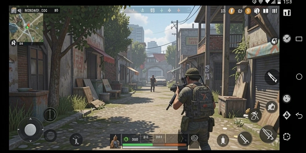 Aksi seru dalam permainan multiplayer.